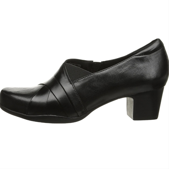 Clarks Rosalyn Adele Black Leather - Picture 6 of 12